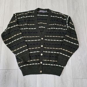 Vintage David Taylor V-Neck Buttonup Cardigan Size Large